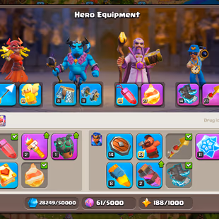 [🌟LEAGUE QUEEN TH 18🌟] HIGH DEF AND HEROES | 67-82-44-64-32 | 2X EPIC MAX | 12X EPIC TOTAL | 1X SCENERY | DECENT ACNT - Image 7