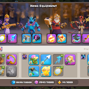 RANK / 21X SKINS 🎄 TH18 MAX BASE 🎄 SB-MAX!GG-MAX!MM-MAX!FB-MAX!RS-MAX!EB-MAX | HERO-105-105-95-80-55 | 243-XP | BH MAX - Image 6