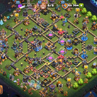 RANK | TH18 CLOSE MAX | 12X EPIC EQUIPMENT MAXED | HERO-105-105-95-80-55 | 238-XP | NICE SKINS-SCENERY | DELIVERY INSTAN - Image 1