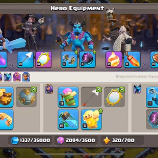 [RARE FULL MAX TH13 ACCOUNT] WASTELAND SCENERY | HEROES 75-75-50-50-25 | LEGENDARY ICE KING SKIN | 4 EPIC HERO EQUIPMENT - Image 8