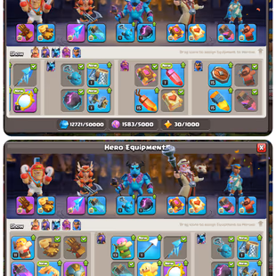 C501-||🔥TH16 FULLY LOADED OLD OBSTACLE🔥|| 11200 GEMS || 20X HEROS SKIN || 1450 CWL MEDEL || EPIX EQUIPMENT FULL MAX || - Image 5