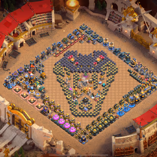 🔥37/38 EQUIPMENT MAX💎METEORITE BUILDER SKIN [] 6600 STAR | TH 18 | 5 HERO MAX | 29K CUP | GOLDEN HOG | WAR ARENA SCENE - Image 2