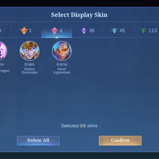 MLBB | Qinzy969 | LVL 52 | M6 PRIME & BASIC CLAUDE | STARLIGHT 2020 KARRIE | LUCKYBOX (2) | HERO 107 | SKINS 214 | FULL  - Image 6