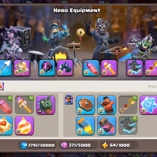 TH 18 ! Near Max Base ! Town Hall Level 18 ! All Epics ( 10 Epic Max & 5 Level 20 ) ! 6 Hero Max ! Sound of Clash Set  - Image 7