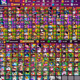 46.6k Trophies | 268 Skins | 99 Brawlers | 22 Max |2019 |218 gems| Instant Delivery - Image 2