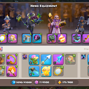 Th16 Almost Max | Hero-83-93-63-45 | Equipment-12-Epic Almost Max | XP-187 | Defence Wall Max | NC-Yes | BEST-DEAL  - Image 5