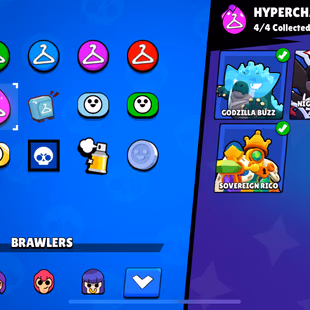 16k Trophies, 70 Brawlers, 7 Legendary Brawlers, 12 11 Strength Brawlers, 6000 Coins, 125 Skins, Description - Image 2