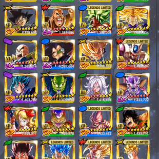 D899-IOS+Android-Meta-8 UL(SS Goku+Frieza+Gohan+Gogeta)+57 Legends+Vip Equipment+Good Zenkai+ Good Team PVP+Vegito Green - Image 8