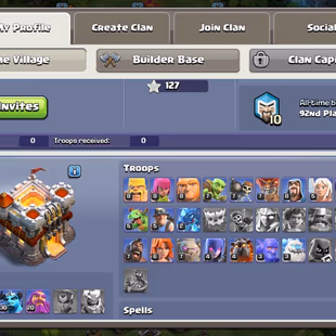 FULLY🔥 MAX TH-11 S🔥.BALL MAX-G.GAUNTLET-F.ARROW | HERO-50-50-30-20 | NC AVAILABLE | KING-QUEEN SKIN | LOW PRICE  - Image 4