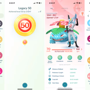 Level 70 (2019) | 2X Bg Shiny Zacian []Shiny Gmax Machamp []Clone Venusaur []Shundo Regigigas []24 Shiny Legendary  - Image 8