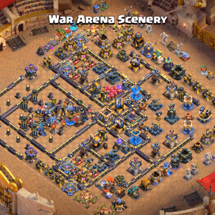 MAX PROFILE🔥TH18 MAX 99 PERCENT🔥DRAGON ESCAPE WAR ARENA SCENERY! HERO 105-105-95-80-55! BUILDER HUT! NIGHT VILLAGE MAX - Image 5