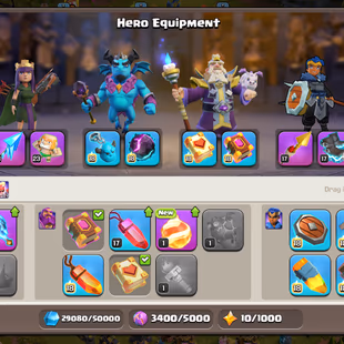 3-DIGIT RANK / 25K LEGED CUPS🎄 TH18 CLOSE MAX 🎄 CLASH OF DRAGON | HUGE MAX EQUIPMENT | HERO-105-105-86-80-55 | 261-XP - Image 7