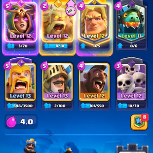 7k cups, lvl 34, deck with a witch, 8 evolutions, 1.2kk coins, 19 emoji, description - Image 5