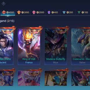 🔥HYPER BASED PREMIUM ACCOUNT🔥LEVEL 145|| LEGEND 2 || GRAND 8 || EXQUISITE 15 ||  EXALTED 2 || SKINS 431 || HEROS 130 - Image 3