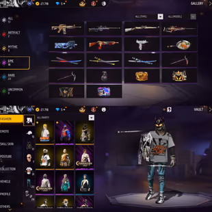 iOS Android - Level 43 - Set 31 - Emote 12 - Dance 3 - Pet 5 - Weapon 51 - Artifact 2 - Mythic 8 - Epic 18 - Diamond 5   - Image 2