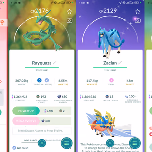 Lvl 52 [Rayquaza & Necrozma] | 55 Legendary | Giratina | Zacian | Zamazenta | Dialga | Palkia | Latias | Valor | 284 - Image 3