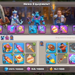 PREMIUM🔥 TH-15🔥[10EPIC-F.BALL-R.SPEAR-21-S.BALL-20] | NEAR MAX DEF | NC AVAILABLE | BLUE WALLS | GOOD SKINS  LOW PRICE - Image 7