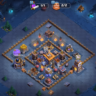 [ PREMIUM TH-15 ] 6X EPIC: GG-18 FB-16 || 1X PAID SCENERY || GOOD HEROS || STONG DEFENSES TROOPS|| BEST DEAL - Image 2