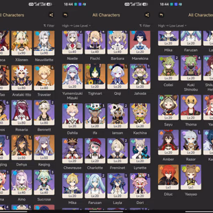 All Platform - EU - AR 56 - 54 Character 15 5'Star - 7 Weapon 5'Star - Chasca - Durin - Neuvillette - Hu Tao - Nahida -  - Image 4