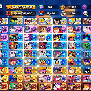 FURIOUS FANG | 311 SKINS | 62.000 TROPHY | 99 BRAWLERS | 41 HYPERCHARGED | 49 MAXED BRAWLERS | 9 BUFFIES - Image 3