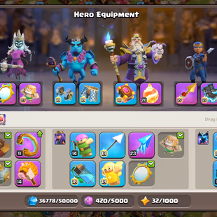 TH16 Max ! 1 Hero & 2 Pets Left ! Full Magic Items !! 15 Epics ( 3 Epic Max & 5 LVL 20 ) ! Namechange Free ! Bh10 Max - Image 8