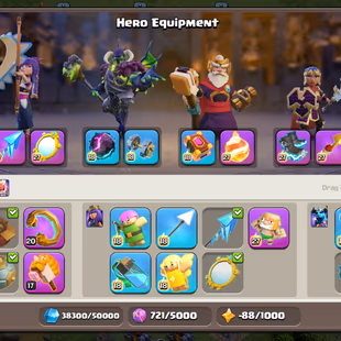 [F1]🔥 6X HEROES MAXED 🔥TH-18 MAX DEFENCE | 8X EPIC EQUIPMENT MAX | REST HIGH LVL | 4900 WAR STAR | XP 252 | CHEAP DEAL - Image 6