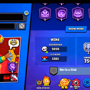 339 SKINS | 84.600 TROPHIES | 101 BRAWLERS | 39 HYPERCHARGE | 47 MAX | 67 PRESTIGE | 9 BUFFIES - Image 6