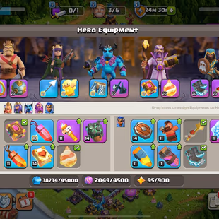 🔥Local USA - 4 Hero Max🔥 - TH:15 - Lvl:172 - BK:90 - AQ:90 - PC:62 - GW:65 - RC:40 - BEST SELECT - Image 7