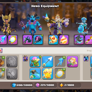 🔥Xp-266🔥 10k Gems || Th18 || 1467 Cwl Medals || High Epic Equipment || Heroes 101-102-85-75-51 || Nc Available ||  - Image 4