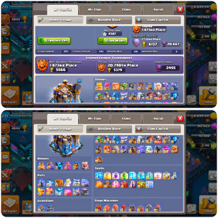 🔥TH 18 Full Max🔥14 Epic Max 34/34 Epic Max !! Exp:271 !! Hero:105-105-95-80-55-20!! Rare Dragon Statue!! 550 Cwl Token - Image 3