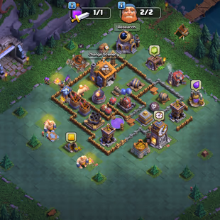 XP 188!TH 15!HERO-70-70-51-59-33!NC YES!BLUE WALLS! STRONG DEFENCE! GREAT TROOPS! INSTANT DELIVERY  - Image 7