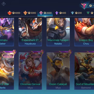 🔥RARE MLBB ACCOUNT🔥349 SKINS | EXALTED COLLECTOR III | MYTHIC GLORY 103 | LEGEND SKINS | AOT SKIN | 16K MATCHES - Image 4