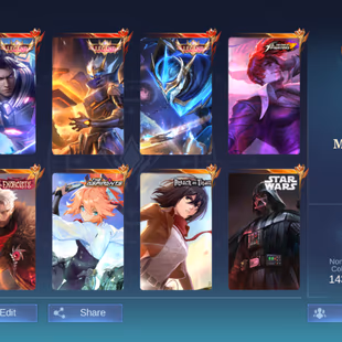 PREMIUM MEGA IV || 3 LEGEND || 19 GRAND || 19 EXQUISITE || SKINS 443 || HIGHEST RANK IMMORTAL 100 - Image 2