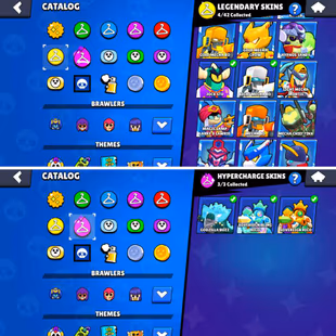 48K Trophies LVL195 | 98/100 Brawlers | 26 Max Brawlers - 14 Hypercharges | 214 Skins | 603 Pins | 328 Icons | 165 Spray - Image 7