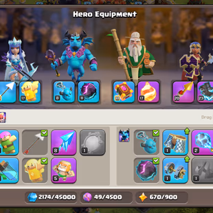 🔥[ TH-16 NEAR MAX ]🔥HEROS: AQ 80 BK 75 MP 51 GW 64 RC 42 || EB 23 RS 20 SB 17 GG 17 FB 17 || 6 HERO SKIN - Image 7