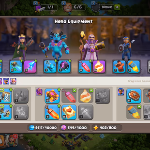 💎TH14-RARE🔥-[ 4x EPIC EQUIP ] || HERO 54-80-50-57-30 || NIGHT BASE MAX || MAGIC ITEMS LOAD || HERO SKIN || FULL SAFE  - Image 8