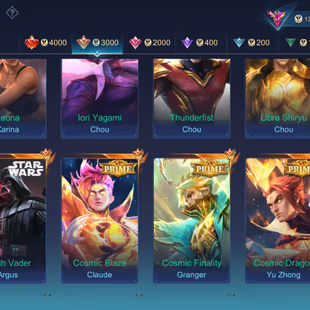 HYPER BASED PREMIUM ACCOUNT ||CHOU FULL SET || 1100 COA|| 720 DIAMOND|| LEGEND-1 | GRAND-10 | EXQUISITE 9|| SKINS 410||  - Image 5
