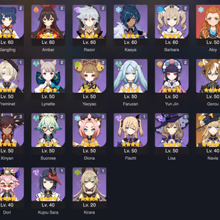 [2in1] GENSHIN IMPACT + Honkai: Star Rail | 55 AR | 45 CHARACTERS | 11 LEGENDARY | 1 LEGWEAPON | 4 CONSTELLATION  - Image 3