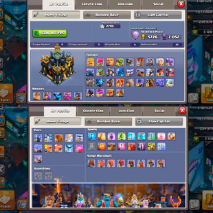 💥 RAREST 💀 TH 17 MAXED | 26x HERO SKINS | 24 SCENERY | BUILDER HALL 10 MAXED | PURELY MAXED PROFILE | 7 EPIC MAXED - Image 5