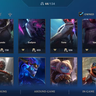 iOS/Android - Global - Level 51 - Champions 44 - Skins 26 - Legendary 2 - Code1115 - Image 1