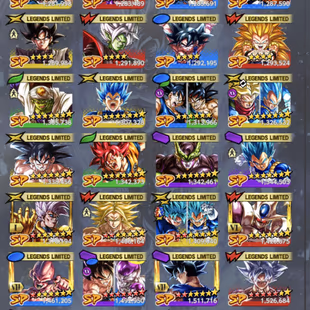 D943-IOS+Android-Nice-8 UL(SS Goku+Goku Uis Full Red Star+Hit+Super Vegito)+55 Legends Good Star+Vip Equipment+Good Team - Image 5