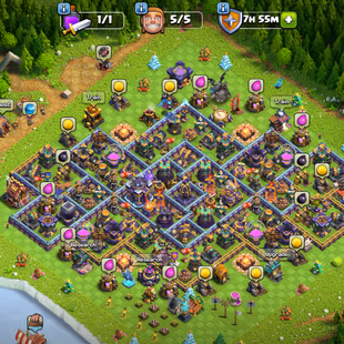 🔥XP 177!TH 15 NEAR MAX🔥HERO-77-90-54-59-39!NC YES!MAX WALLS!NEAR MAX DEFANCE! STANDER TROOPS! INSTANT DELIVERY  - Image 2