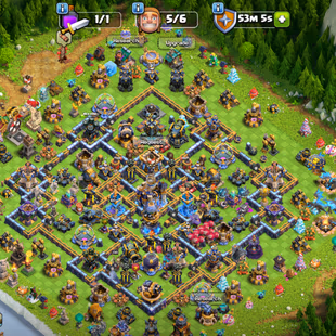 🔥TH18 CLOSE MAX🔥HEROES 100-100-87-80-47!! NC-500 SB/MAX SnB/23 MM/20 FA/23 MS/20!! 13X HERO SKIN!! MAX DEFENCE  - Image 1