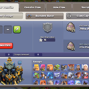 🔥22460 Gems🔥 Xp-220 || Th17 || Good Equipment || Heroes 90-90-68-66-40 || 6 Builders || Nc Available || Cheapest Acc - Image 2