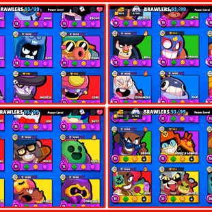 CHEAPEST | 79K TROPHIES | 93 BRAWLERS UNLOCKED | MECHA CHEIF FINX - ANTIVIRUS 8-BIT | 27 HYPERCHARGED BRAWLERS  - Image 3