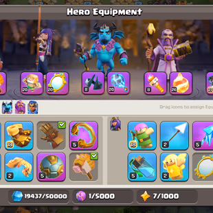 TH 16 MAX | 🌟HEROES 95-95-80-70-45| 🌟FREE NAME CHANGE| MAX FB RS | GG MM AF LEVEL 20 - Image 8