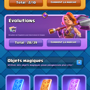 Level 76 | King Tower 16 l Trophies 12473 l 15 Cards lvl16 40 Cards lvl15 All Cards at least lvl14 l 28/39 Evolutions - Image 4