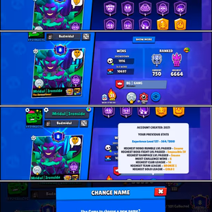 🔥SUPER-RARE🔥HEROINE BIBI-CORSAIR COLT | 62.7K COINS | 101 BRAWLERS | 50 MAX | 38.5K TROPHY | 307 RARE SKINS | 70 HYPER - Image 6