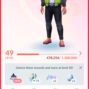 Level 49+ - event Safari Buenos Aires-6 legend-42 shiny can trade-1.9m+ Stardust-17 Eevee Explorer Safari- 17 Costume - Image 1