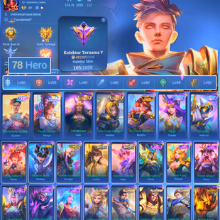 HERO 78 SKIN 165 EMBLEM GOOD | GUSION DIMENSION WALKER | VALIR COLLERTOR | FLORYN FLULY DREAM | NATALIA COLLERTOR | HERO - Image 3